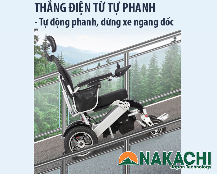 Thắng điện từ Xe Lăn Điện Thông Minh Nakachi NC-001R